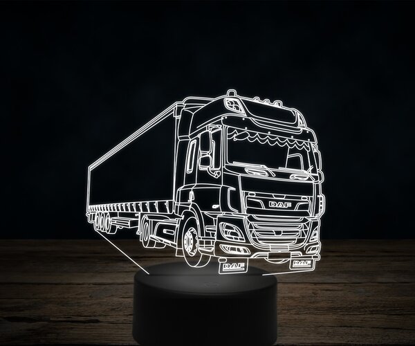Beling 3D lampa,DAF CF 410FT, 7 farebná K15