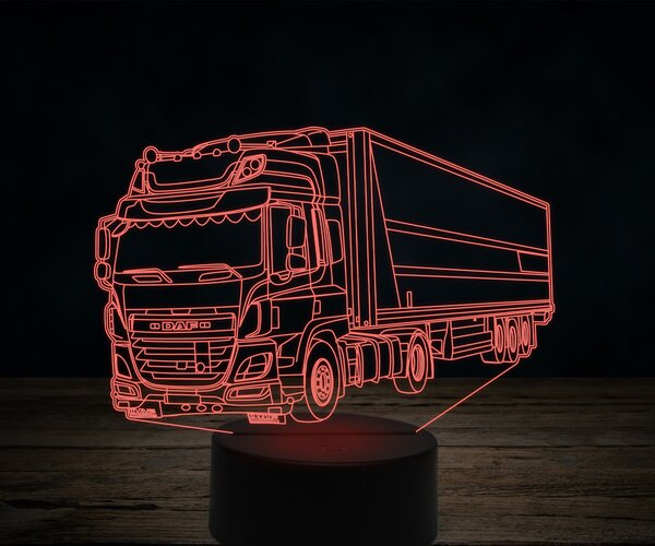 Beling 3D lampa,DAF CF440, 7 farebná K17