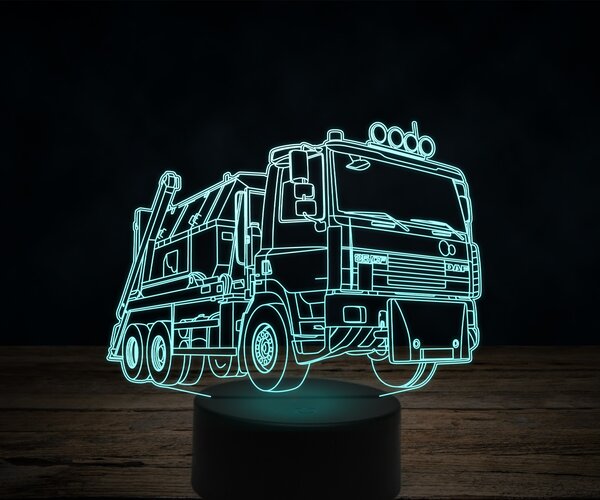 Beling 3D lampa,DAF AS85 XC, 7 farebná K14