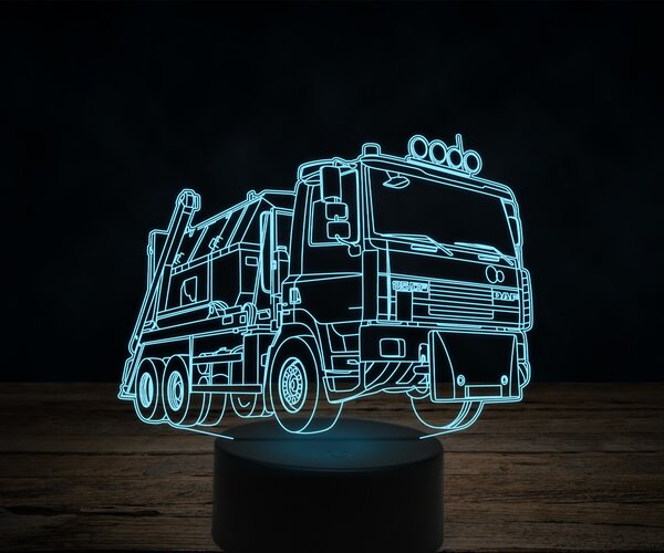 Beling 3D lampa,DAF AS85 XC, 7 farebná K14