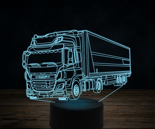 Beling 3D lampa,DAF CF440, 7 farebná K17
