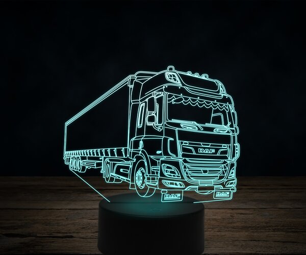 Beling 3D lampa,DAF CF 410FT, 7 farebná K15