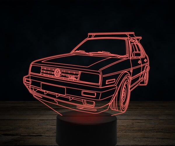 Beling 3D lampa,Volkswagen Turbo diesel, 7 farebná VW48