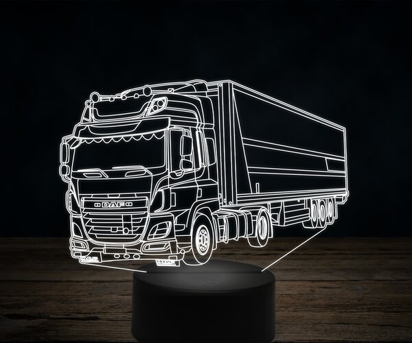 Beling 3D lampa,DAF CF440, 7 farebná K17