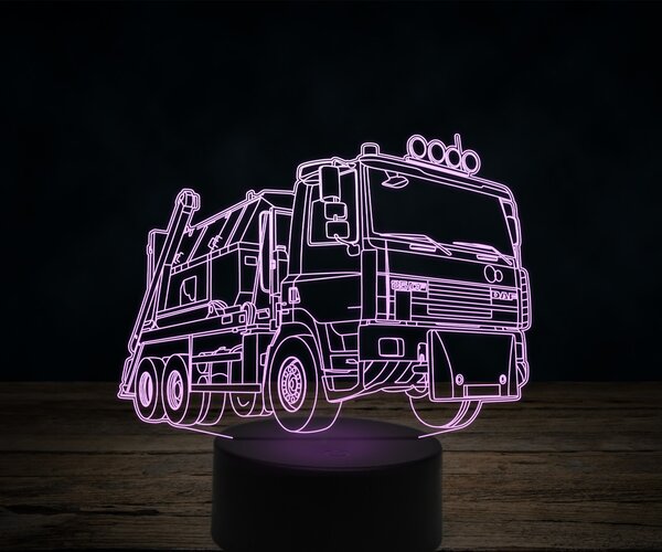 Beling 3D lampa,DAF AS85 XC, 7 farebná K14