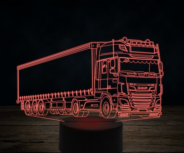 Beling 3D lampa,Daf XF 460 FT, 7 farebná K22