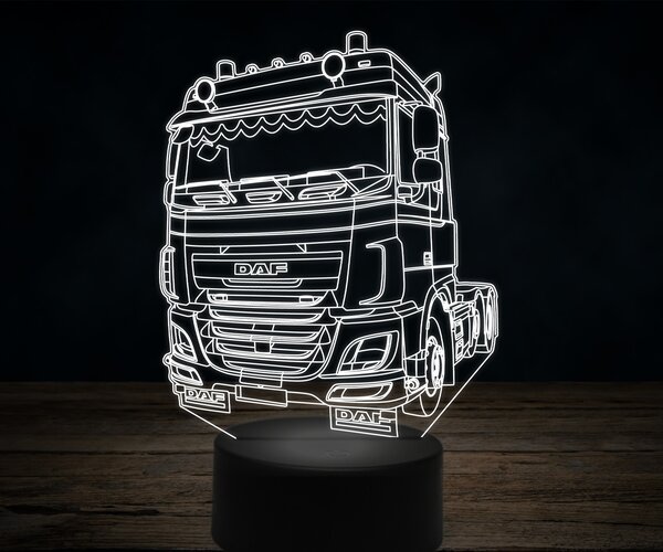 Beling 3D lampa,DAF XF 460 FTG, 7 farebná K20