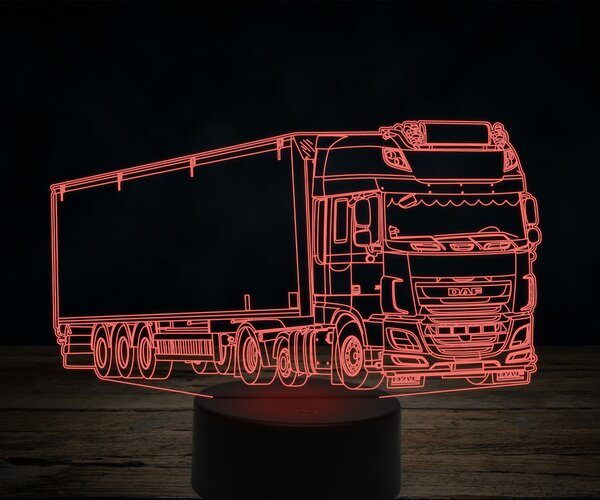 Beling 3D lampa,DAF XF44, 7 farebná K21