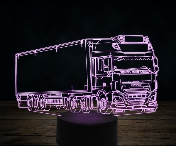 Beling 3D lampa,DAF XF44, 7 farebná K21
