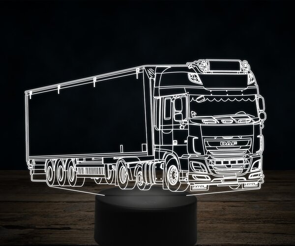 Beling 3D lampa,DAF XF44, 7 farebná K21