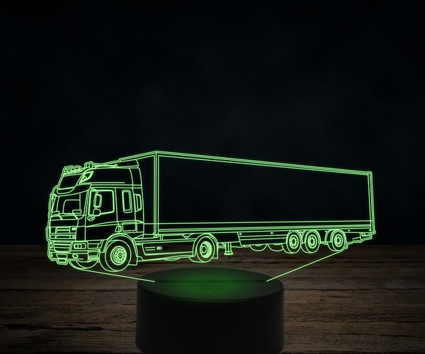 Beling 3D lampa,DAF CF commercial, 7 farebná K19