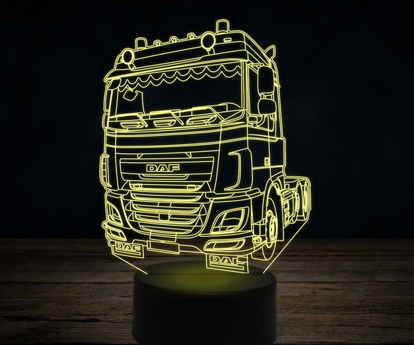 Beling 3D lampa,DAF XF 460 FTG, 7 farebná K20