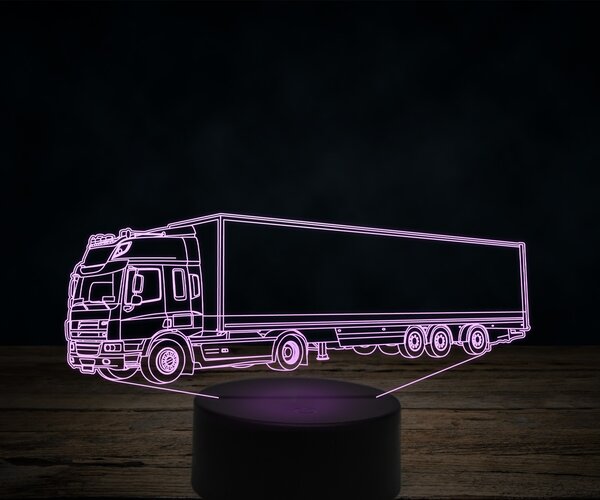 Beling 3D lampa,DAF CF commercial, 7 farebná K19