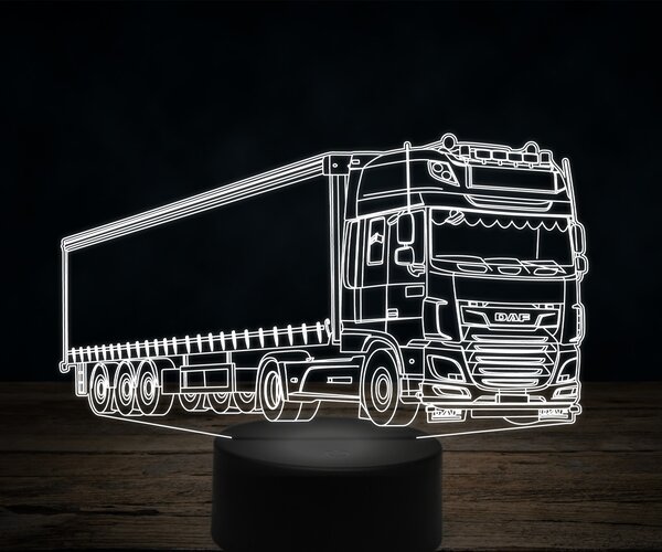 Beling 3D lampa,Daf XF 460 FT, 7 farebná K22
