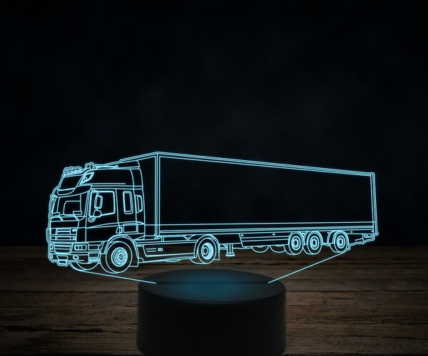 Beling 3D lampa,DAF CF commercial, 7 farebná K19