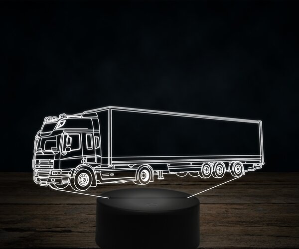Beling 3D lampa,DAF CF commercial, 7 farebná K19