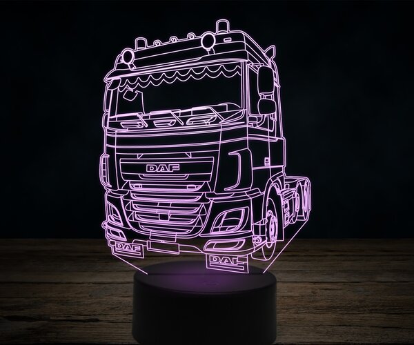 Beling 3D lampa,DAF XF 460 FTG, 7 farebná K20