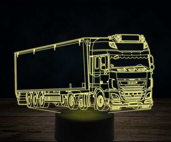 Beling 3D lampa,DAF XF44, 7 farebná K21