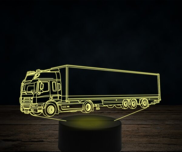 Beling 3D lampa,DAF CF commercial, 7 farebná K19