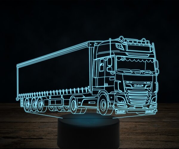 Beling 3D lampa,Daf XF 460 FT, 7 farebná K22