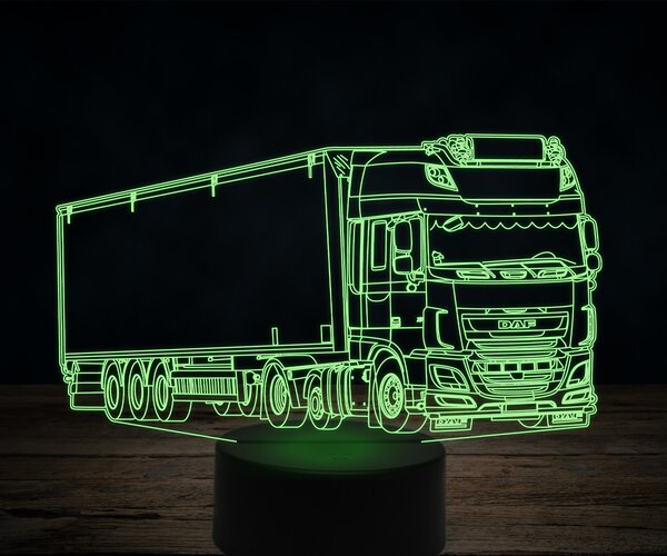 Beling 3D lampa,DAF XF44, 7 farebná K21