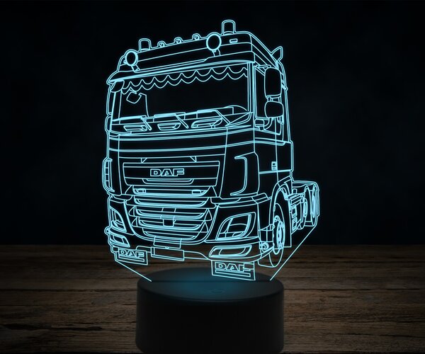 Beling 3D lampa,DAF XF 460 FTG, 7 farebná K20