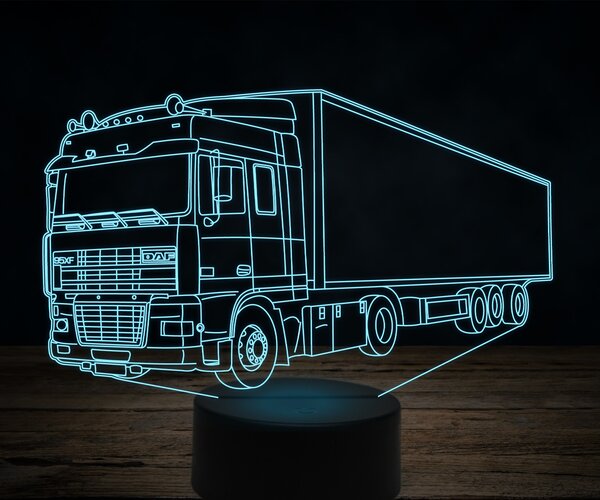 Beling 3D lampa,DAF 95 XF, 7 farebná K26