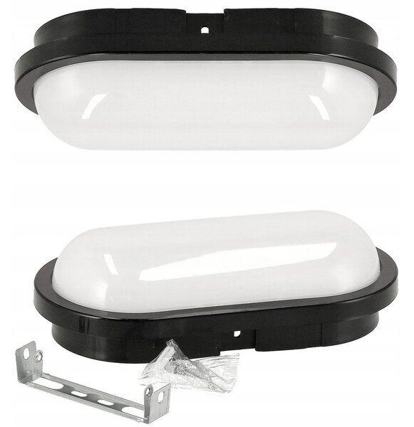 ECOLIGHT LED stropné svietidlo čierne TOR-151C - IP65 - 15W - neutrálna biela