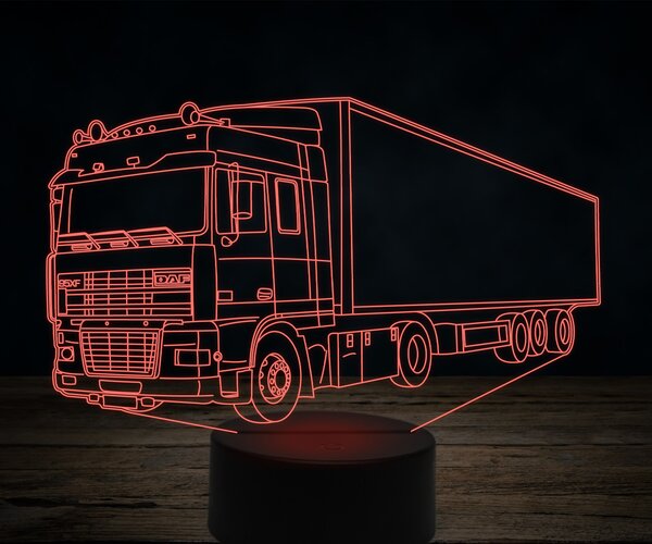 Beling 3D lampa,DAF 95 XF, 7 farebná K26