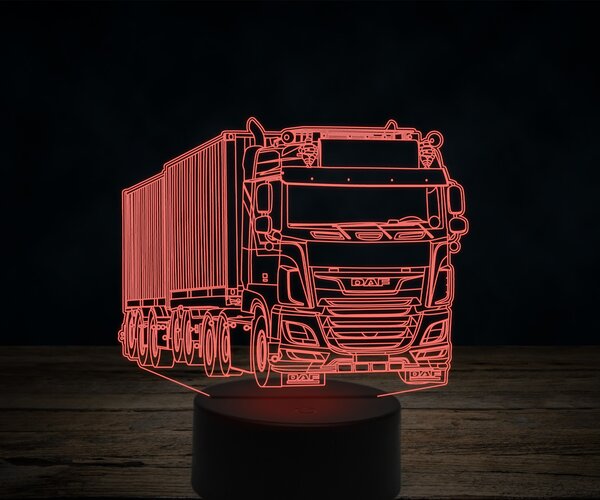 Beling 3D lampa,DAF XF530, 7 farebná K23