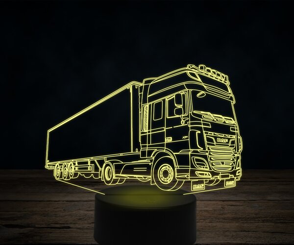 Beling 3D lampa,DAF XF commercial, 7 farebná K24