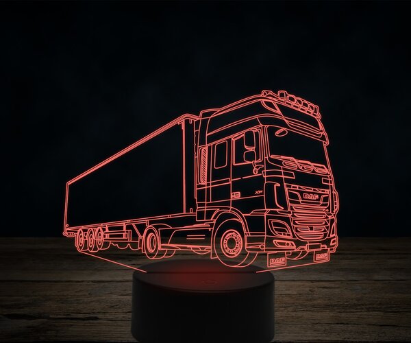 Beling 3D lampa,DAF XF commercial, 7 farebná K24