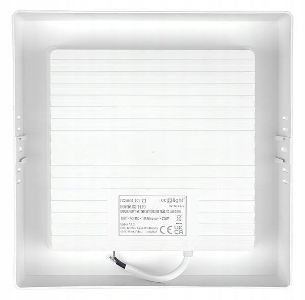 ECOLIGHT Stropné svietidlo na povrchovú montáž LED stropné svietidlo 18W 4000K biele do obývačky