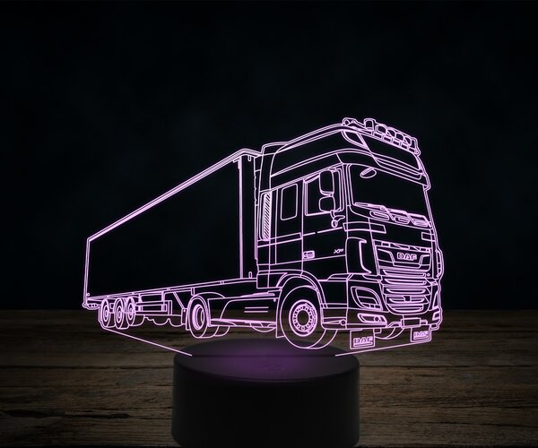 Beling 3D lampa,DAF XF commercial, 7 farebná K24
