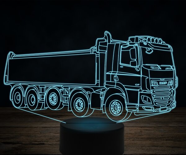 Beling 3D lampa,DAF heavy truck, 7 farebná K29