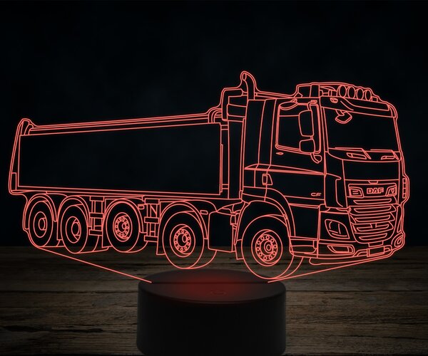 Beling 3D lampa,DAF heavy truck, 7 farebná K29