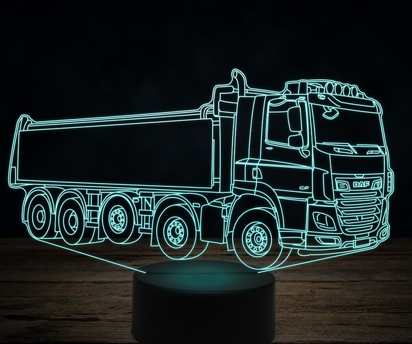 Beling 3D lampa,DAF heavy truck, 7 farebná K29