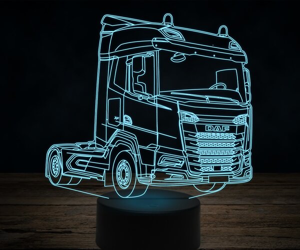 Beling 3D lampa,DAF 480, 7 farebná K27