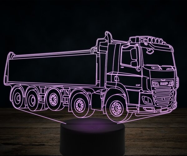 Beling 3D lampa,DAF heavy truck, 7 farebná K29