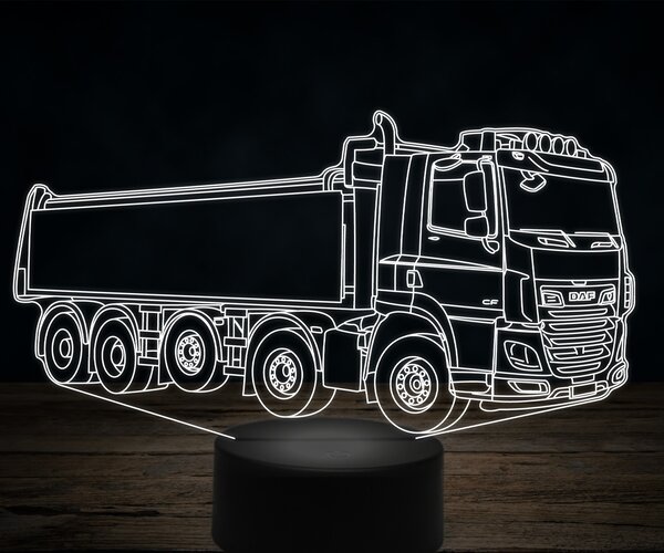 Beling 3D lampa,DAF heavy truck, 7 farebná K29