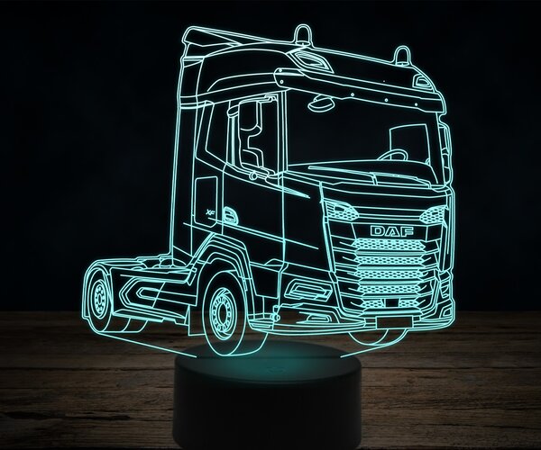 Beling 3D lampa,DAF 480, 7 farebná K27
