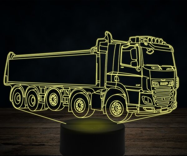 Beling 3D lampa,DAF heavy truck, 7 farebná K29