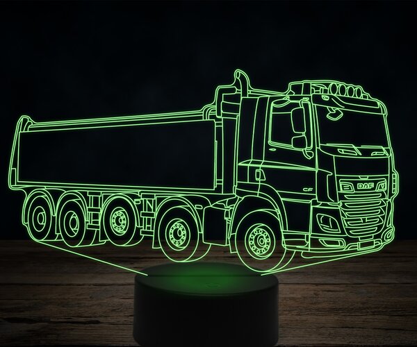 Beling 3D lampa,DAF heavy truck, 7 farebná K29