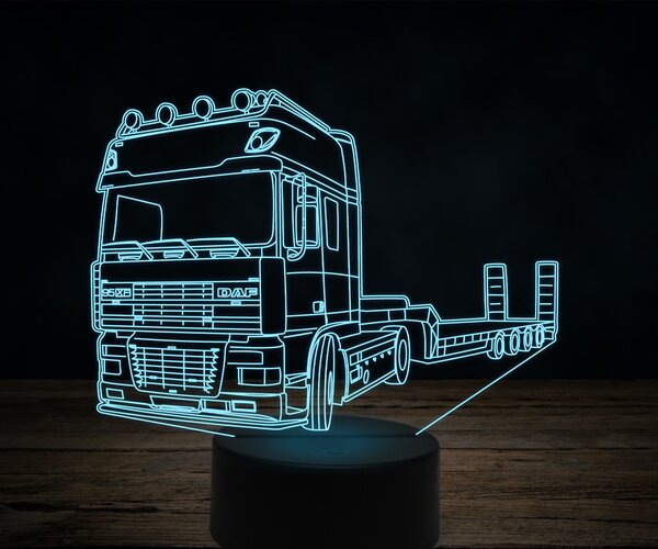 Beling 3D lampa,Daf xf95 s platformou, 7 farebná K34