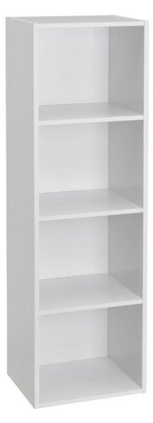 Biela knižnica 30x106x24 cm Cube – Casa Selección