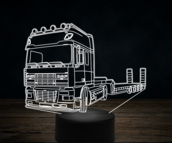 Beling 3D lampa,Daf xf95 s platformou, 7 farebná K34
