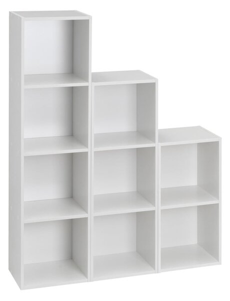 Biela knižnica 30x106x24 cm Cube – Casa Selección