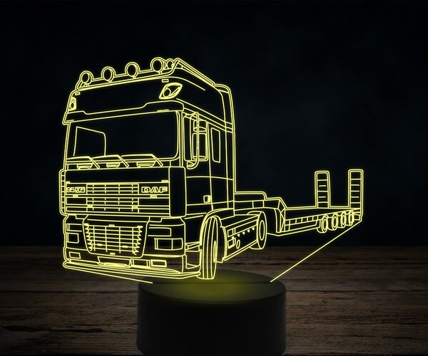 Beling 3D lampa,Daf xf95 s platformou, 7 farebná K34