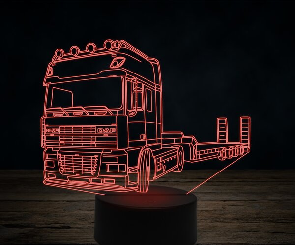 Beling 3D lampa,Daf xf95 s platformou, 7 farebná K34