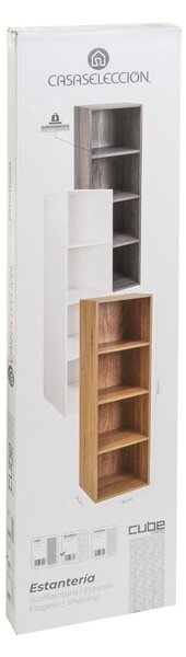 Biela knižnica 30x106x24 cm Cube – Casa Selección